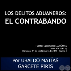 Autor: UBALDO MATÍAS GARCETE PIRIS - Cantidad de Obras: 10